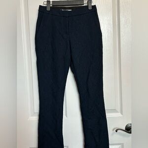 Navy women’s Boss slacks with textured print. US Size 0. UK 4